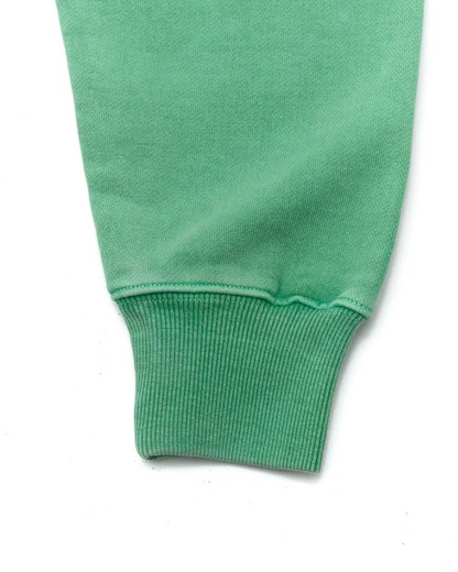 DEUS SHIELD GARMENT DYED CREW - SHALE GREEN