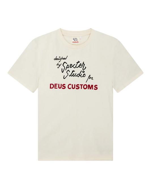 DEUS SPECTER RARE BIRDS TEE - PRISTINE WHITE