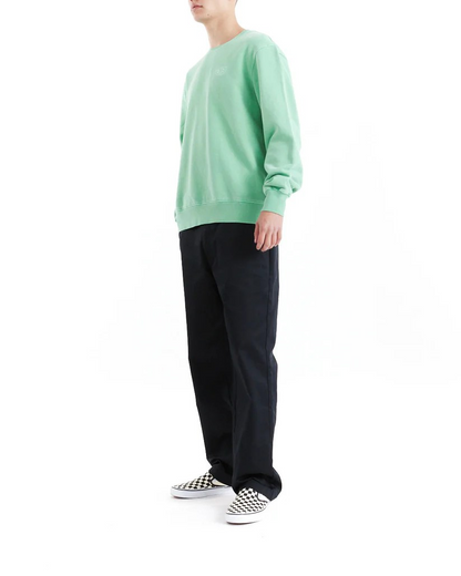 DEUS SHIELD GARMENT DYED CREW - SHALE GREEN
