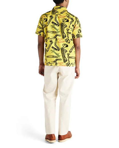 DEUS SPECTER TOOLS SS SHIRT - CANARY YELLOW