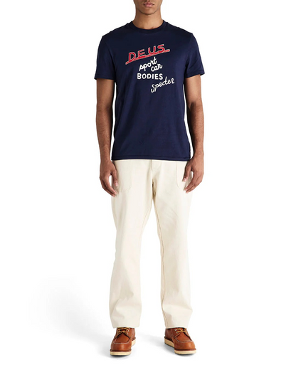 DEUS SPECTER WORKSHOP TEE - AZURE NAVY