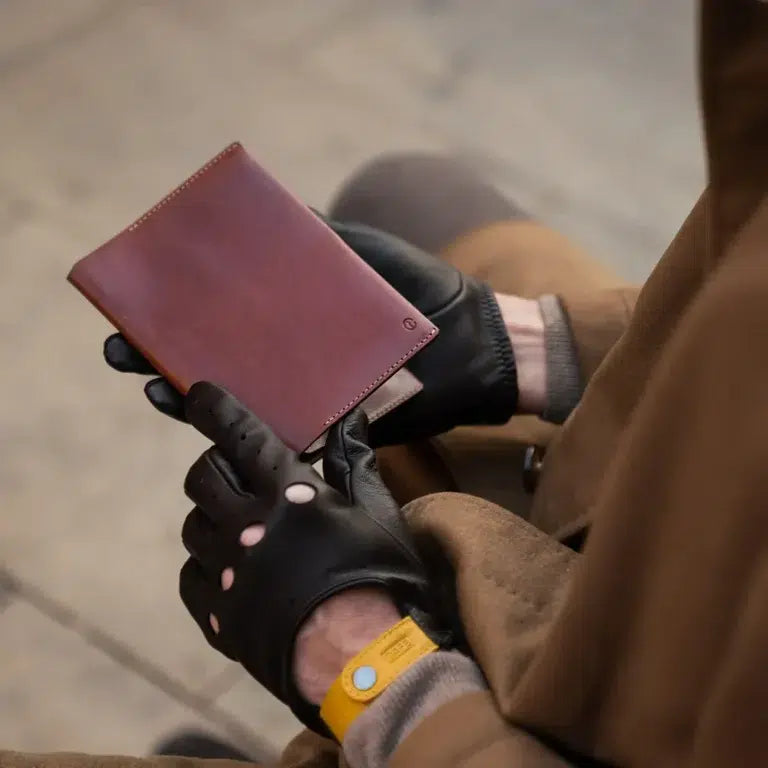 CAFE LEATHER TRAVEL WALLET - ROASTED