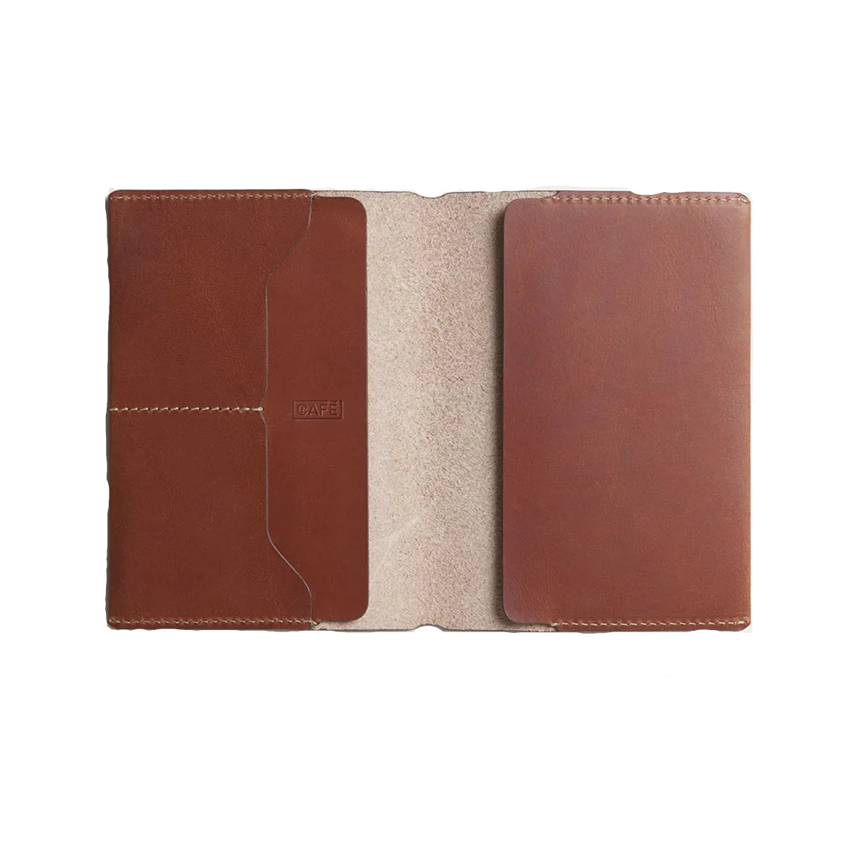 CAFE LEATHER TRAVEL WALLET - ROASTED