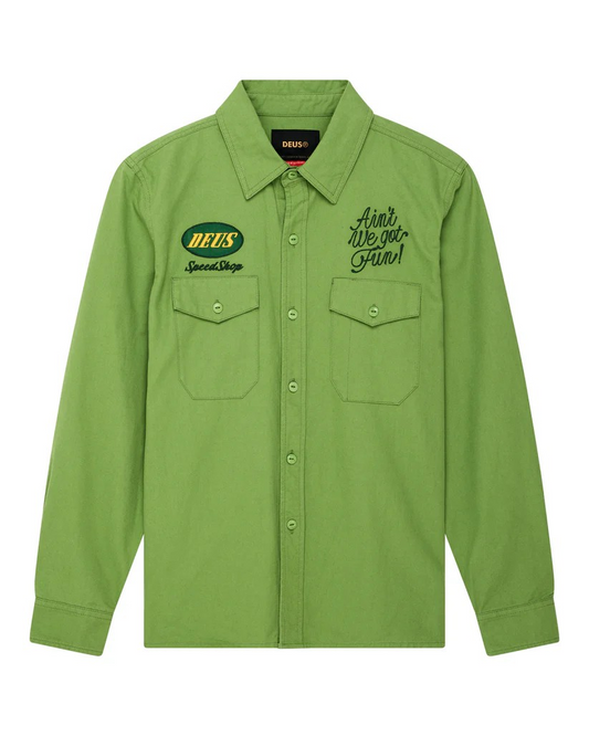DEUS TIN LIZZIE SHIRT - TENDRIL GREEN