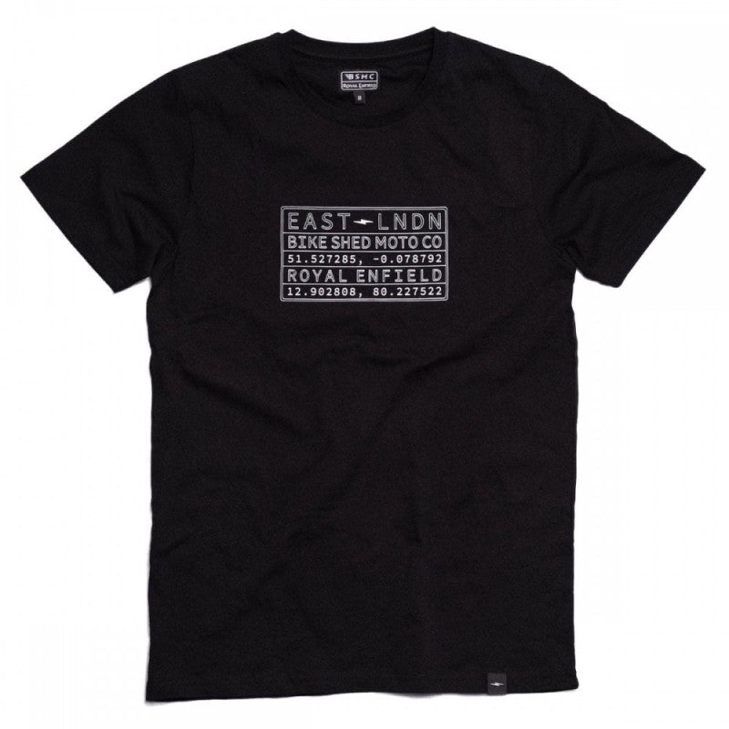 ROYAL ENFIELD x BSMC VIN PLATE T-SHIRT - BLACK
