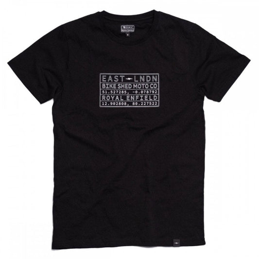 ROYAL ENFIELD x BSMC VIN PLATE T-SHIRT - BLACK