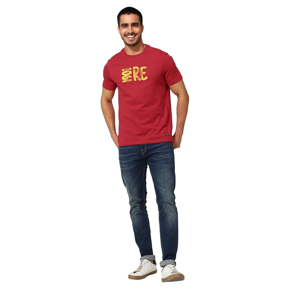 ROYAL ENFIELD 1901 RE T-SHIRT - RED