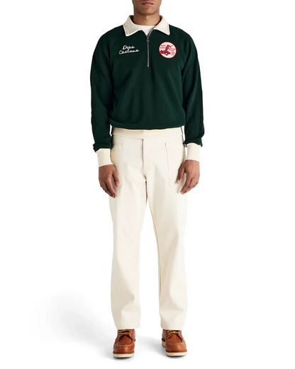 DEUS SPECTER ZIP SWEAT RACING - GREEN