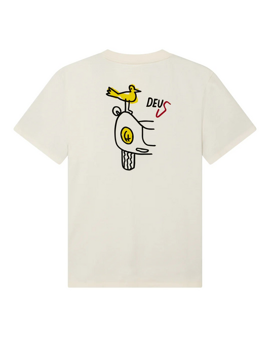 DEUS SPECTER RARE BIRDS TEE - PRISTINE WHITE