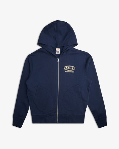 GOD SIRENS ZIP THRU HOOD NAVY