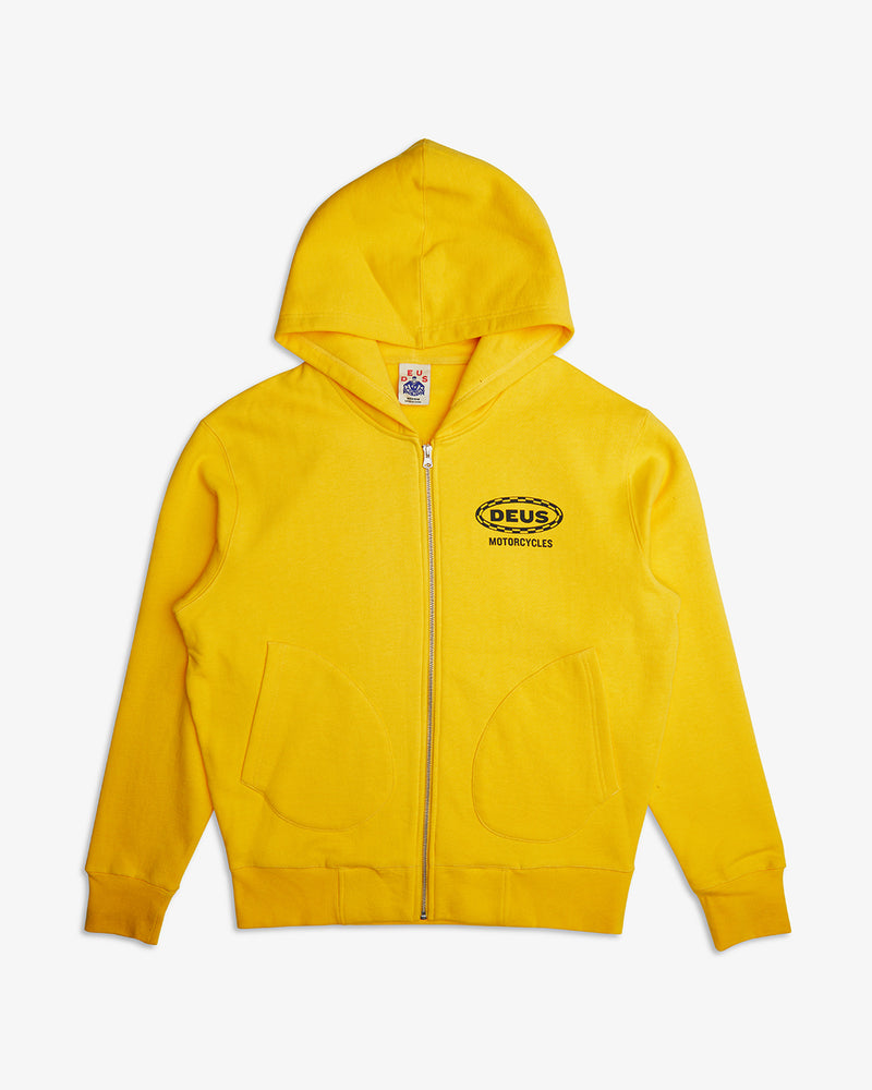 DEUS SIRENS ZIP THRU HOOD SPECTRA YELLOW