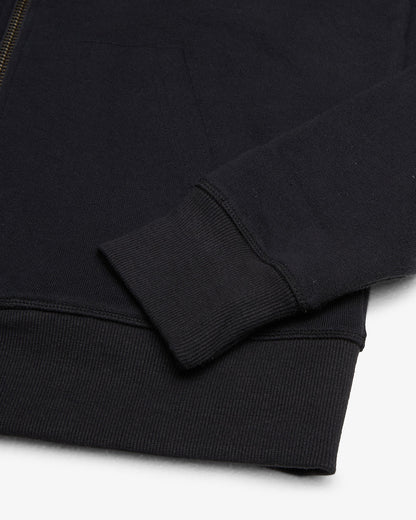 DEUS EGG & BEANS ZIP HOODIE - BLACK