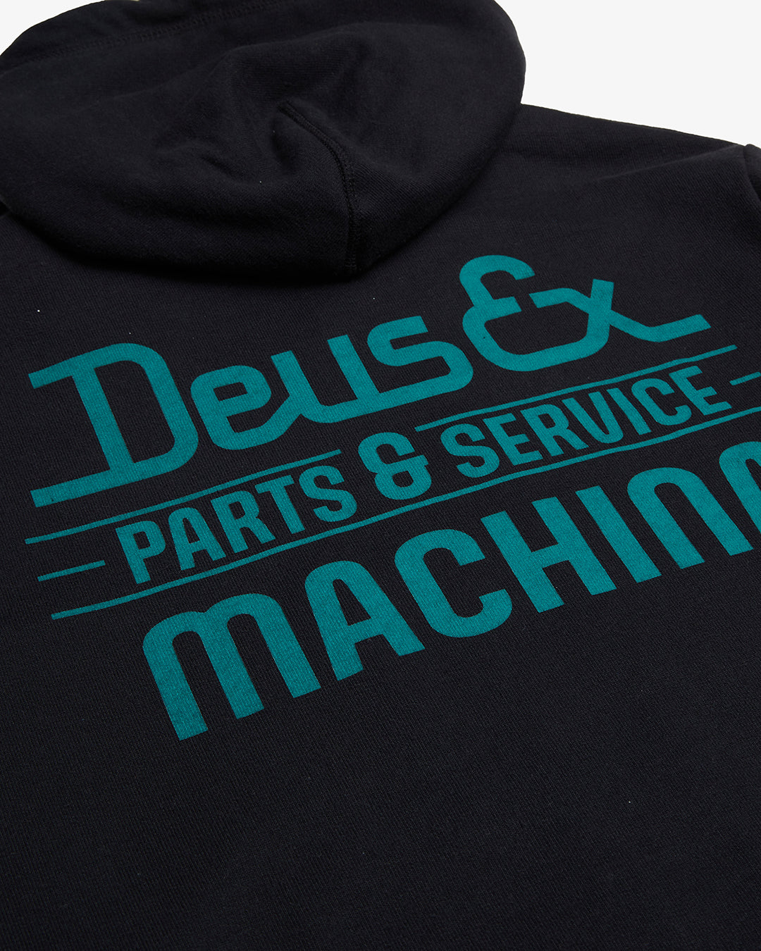 DEUS EGG & BEANS ZIP HOODIE - BLACK