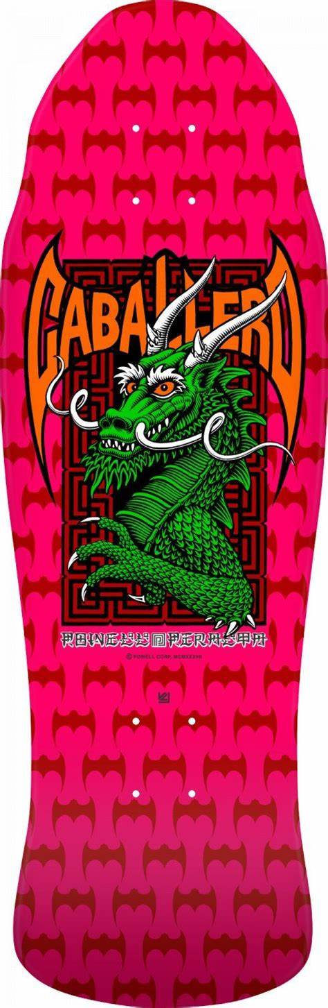 Powell Peralta Steve Caballero Street Hot Skateboard Deck - 9.625 X 29.75 - Pink 