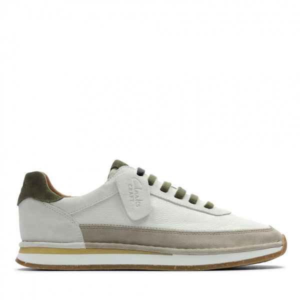 CLARKS CRAFTRUN LACE - OFFWHITE COMBI