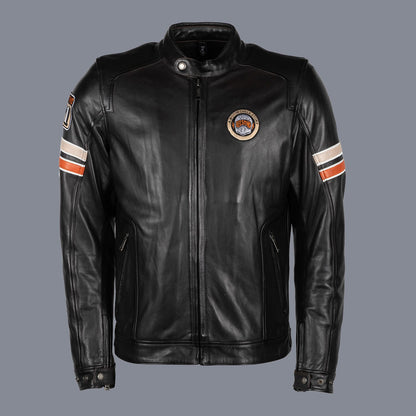 HELSTONS - ELRON CUIR RAG -BROWN (BEIGE/ORANGE)