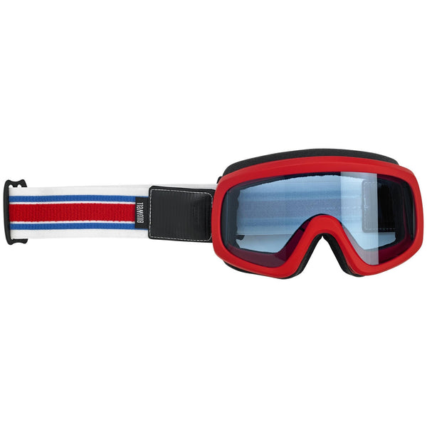 BILTWELL OVERLAND 2.0 RACER GOGGLES RED/WHITE/BLUE