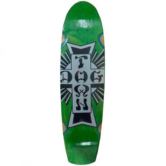 Dogtown Cross Logo Cruiser Skateboard Deck - Green - 7.75" 