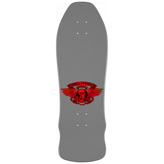 Powell Peralta Geegah Skull and Sword Skateboard -Silver - 9.75' X 30 