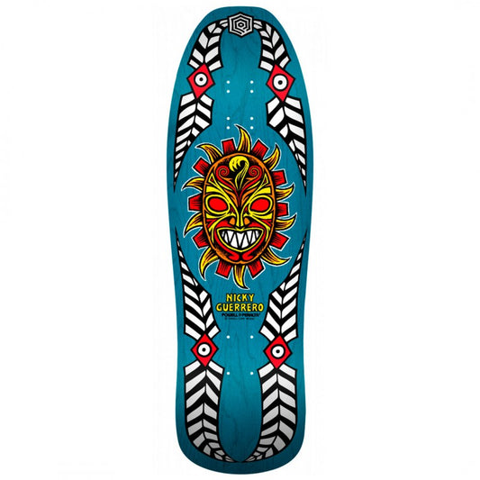 Powell Peralta Nicky Guerrero Mask Skateboard Deck Blue - 10' X 31.75' 